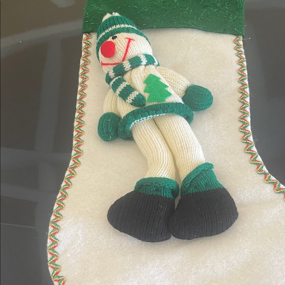 Festive Snowman Holiday Stocking‎
